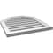 Ekena Millwork Octagonal Top Surface Mount PVC Gable Vent w/ 2"W x 1-1/2"P Brickmould Frame, 22"W x 24"H GVPOT22X2402SF - alternate 2